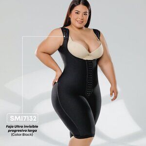 Stagmi Faja SMI7132 & Thong Full Body Shaper BodySuit Reduces Thick Legs & Hips!